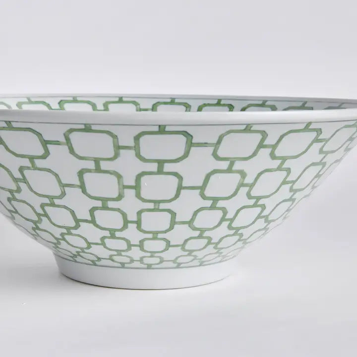 Modern Dutch Chinoiserie Green Decorative Bowl