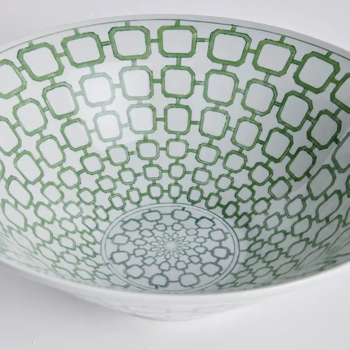 Modern Dutch Chinoiserie Green Decorative Bowl