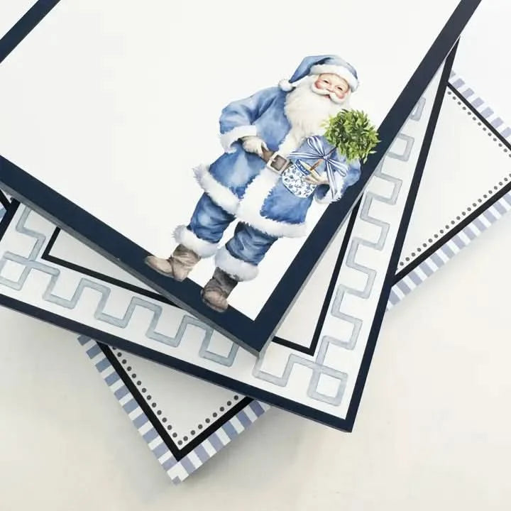 Notepad Santa Claus Blue