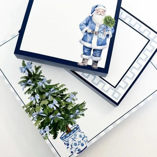 Notepad Santa Claus Blue