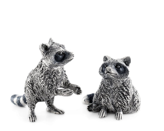 Salt and Pepper Raccoons Set