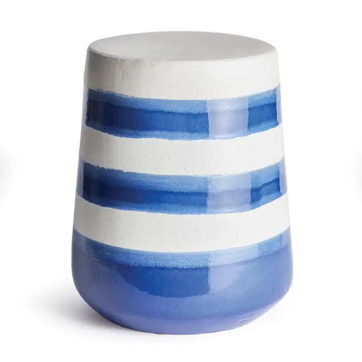 Mediterranean Blue Glaze Garden Stool