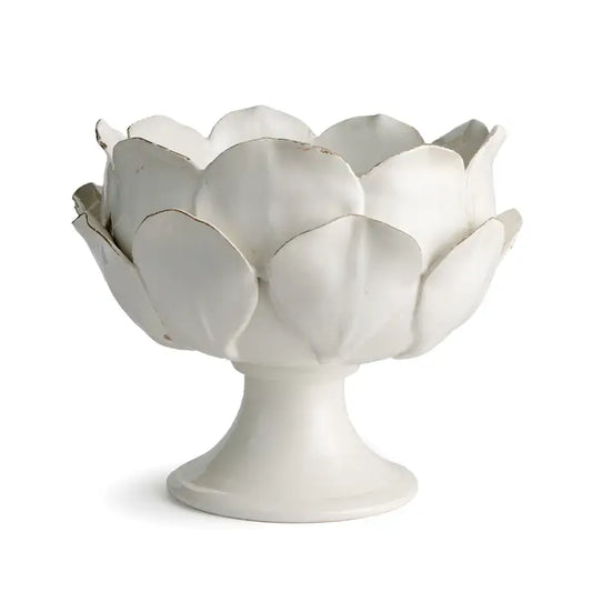 Decorative Pedestal Bowl with Petals