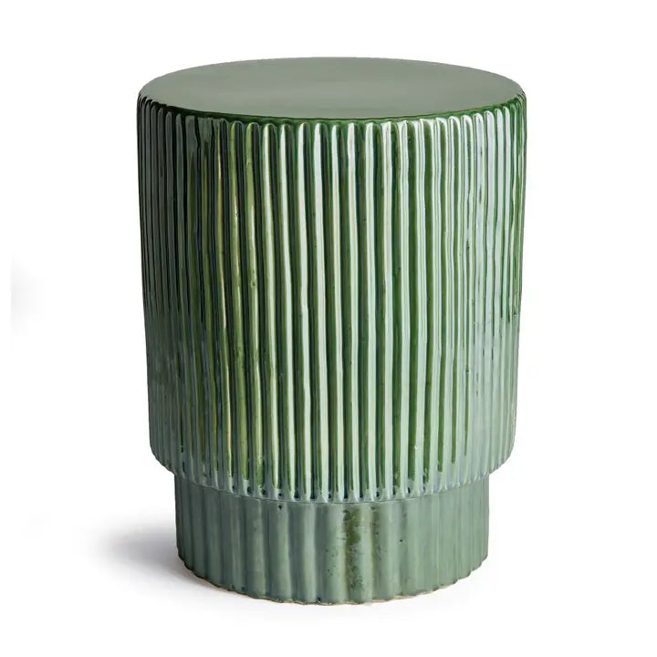 Tamegroute Style Green Glaze Garden Stool