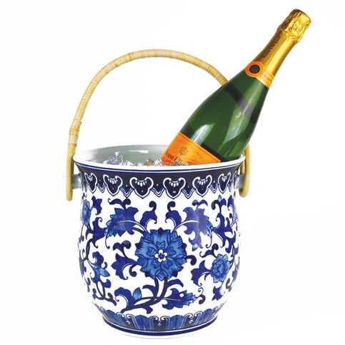 Blue Chinoiserie Ice Bucket