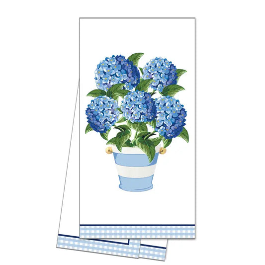 Blue Hydrangea Cotton Tea Towel