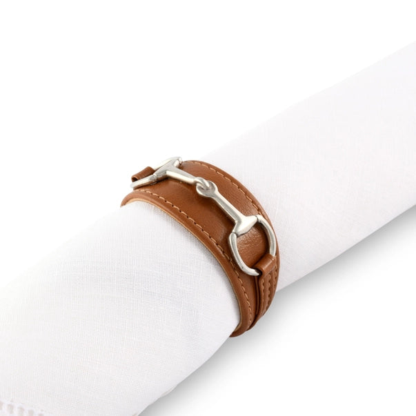 Vegan Leather Equestrian Bit Napkin Ring