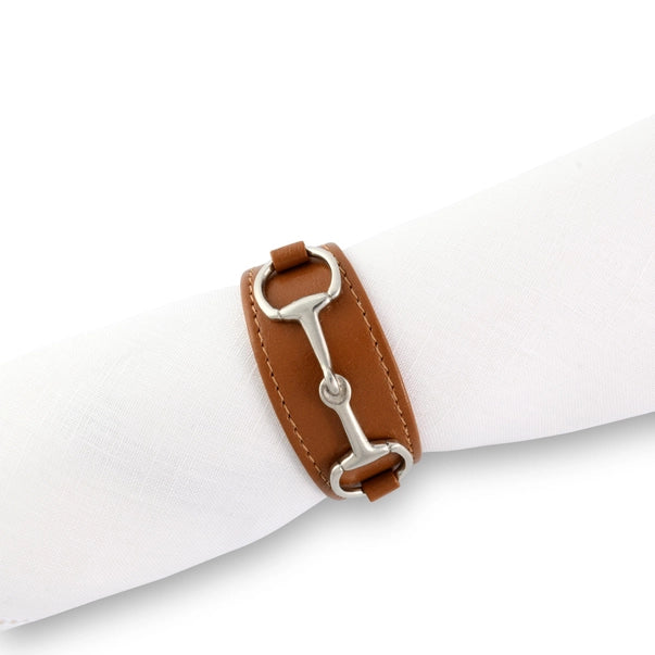 Vegan Leather Equestrian Bit Napkin Ring