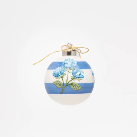 Hand Painted Hydrangea Ornament