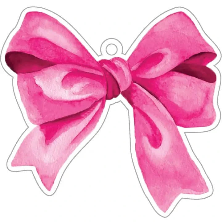 Pink Bow Gift Tags Set of 8