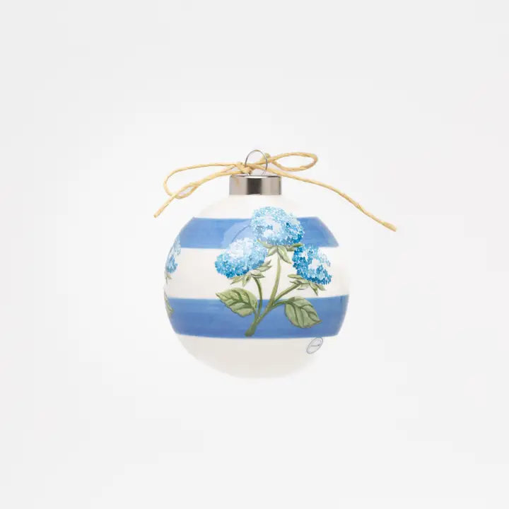 Hand Painted Hydrangea Ornament