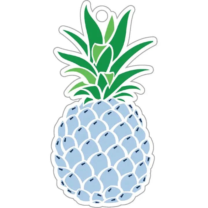 Blue Pineapple Gift Tags Set of 8