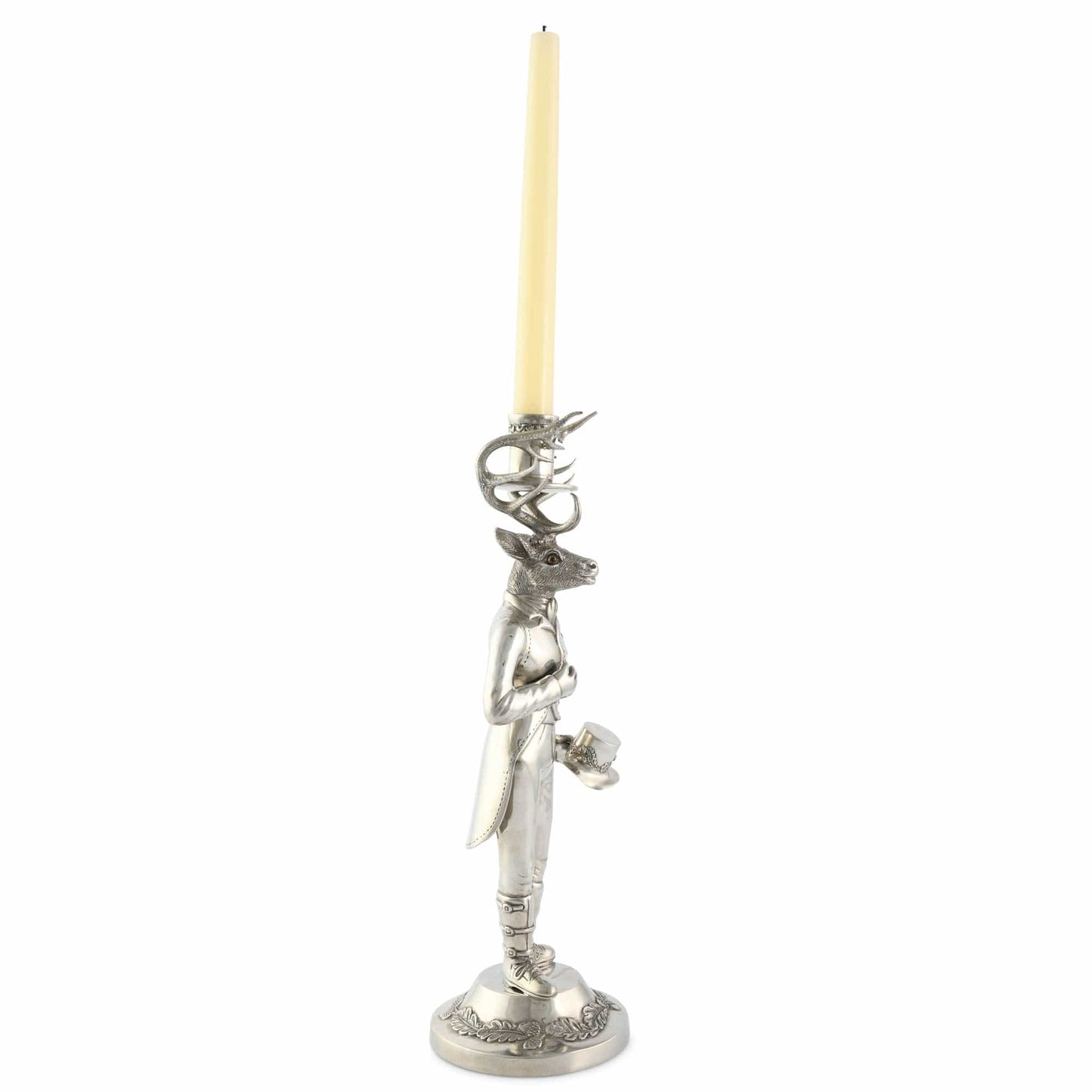 Gentleman Elk Candle Stick Tall