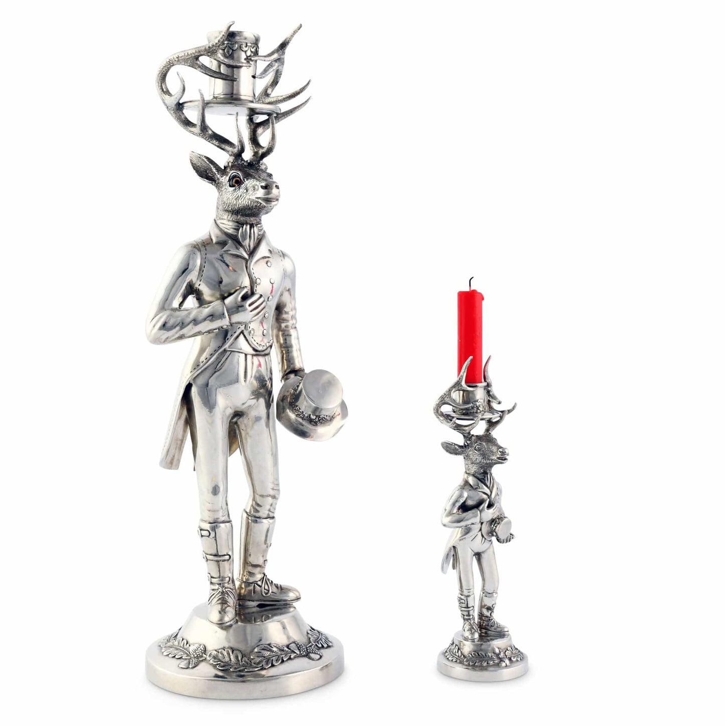 Gentleman Elk Candle Stick Tall