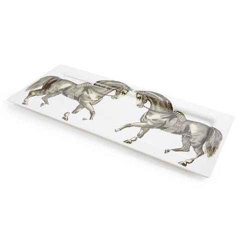 Oversized Tray Two Horses