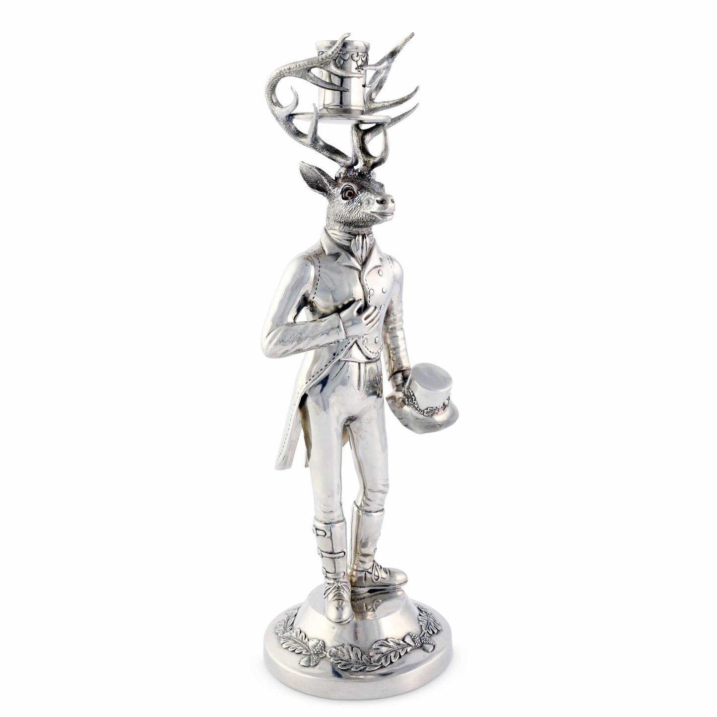 Gentleman Elk Candle Stick Tall