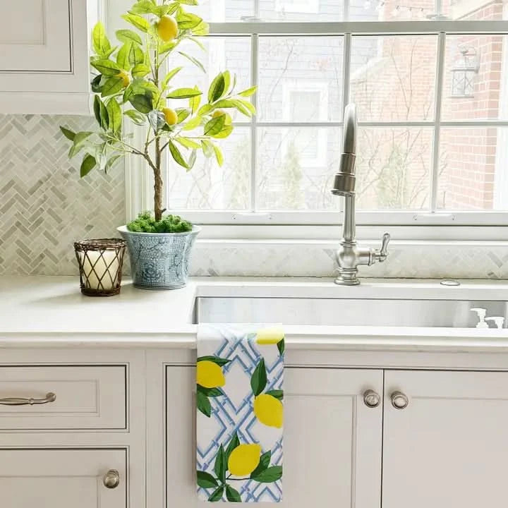 Lemon Trellis Tea Towel