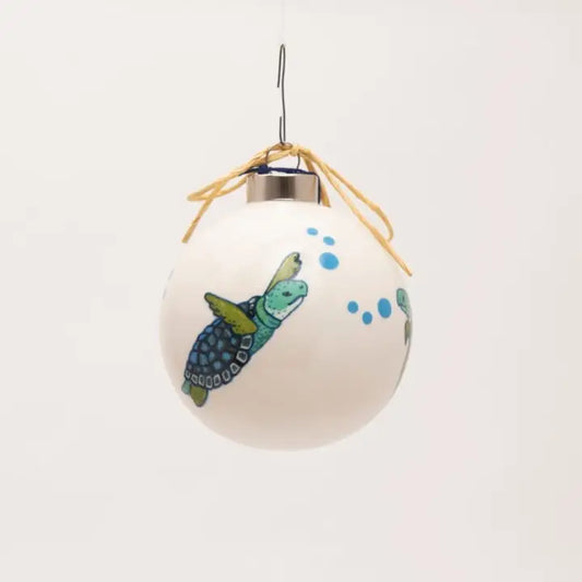 Hand Painted Turtle Ornament