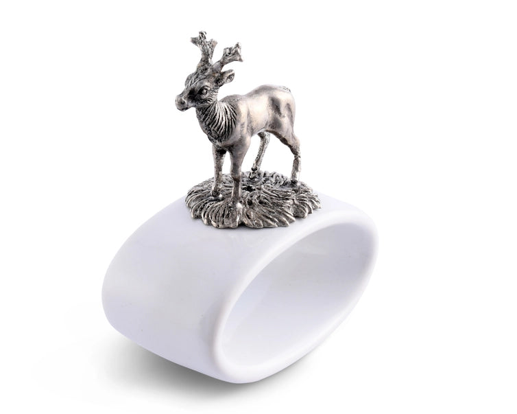 Deer Stoneware Napkin Ring