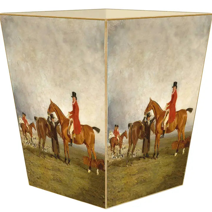 Waste Basket Equestrian Hunt