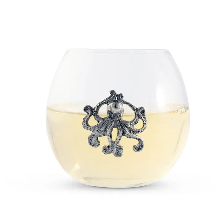 Set of 4 Octopus Wine Glasses