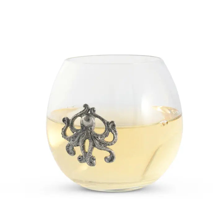 Set of 4 Octopus Wine Glasses