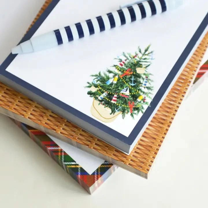 Notepad Coastal Christmas Tree