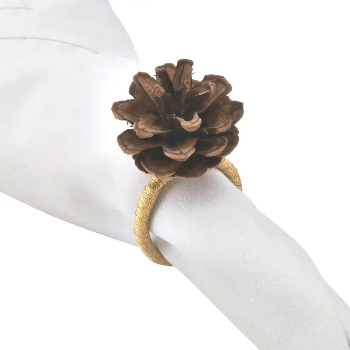 Pinecone Napkin Rings Set of 6