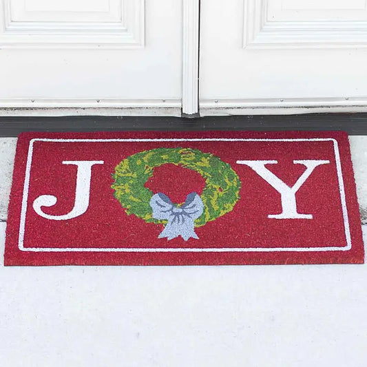 Christmas Wreath Coir Doormat