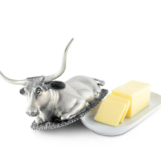 Texas LongHorn Steer Butter Dish