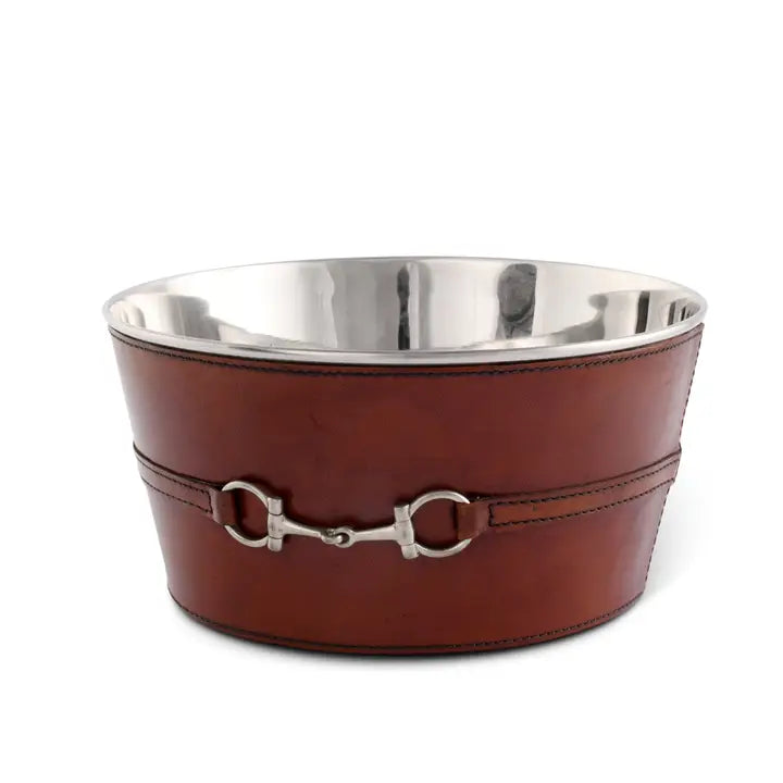 Equestrian Horse Bit Leather Ice Tub