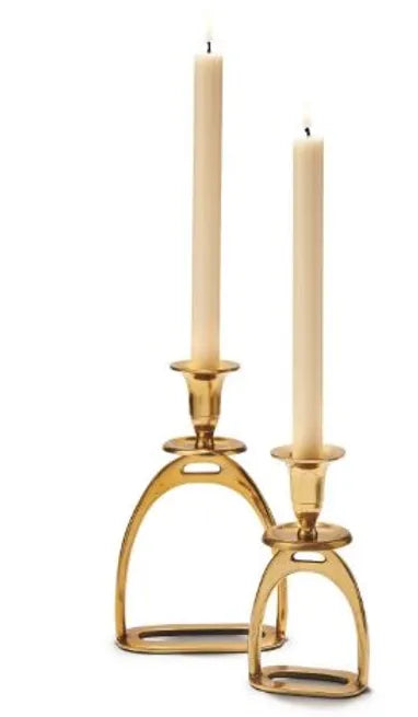 Set of two stirrup Candle Holders
