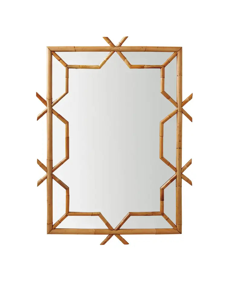Vintage Regal Bamboo Mirror