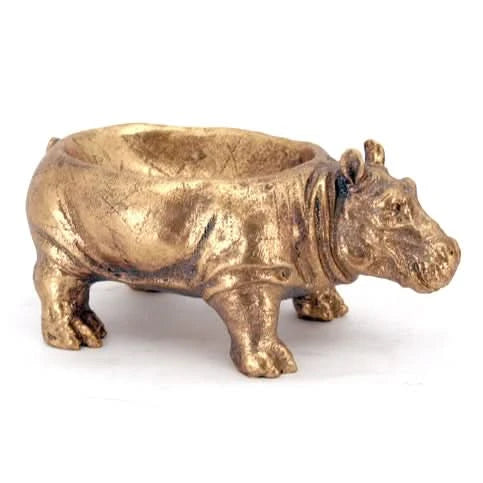 Gold Hippo Bowl