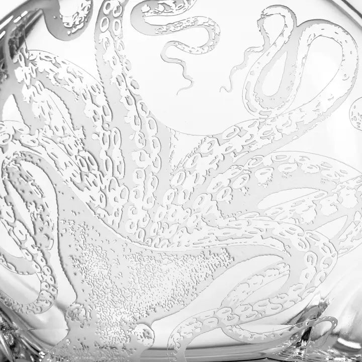 Octopus Etched Decanter