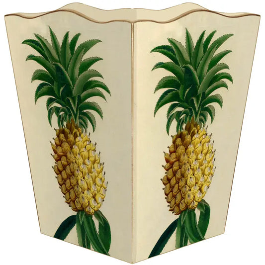 Waste Basket Vintage Pineapple