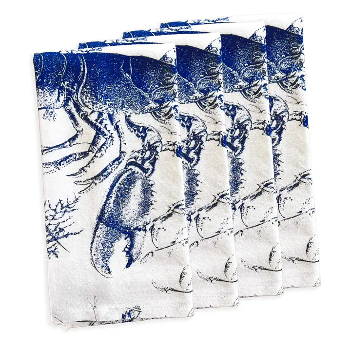 Blue Lobster Napkin Set of 4