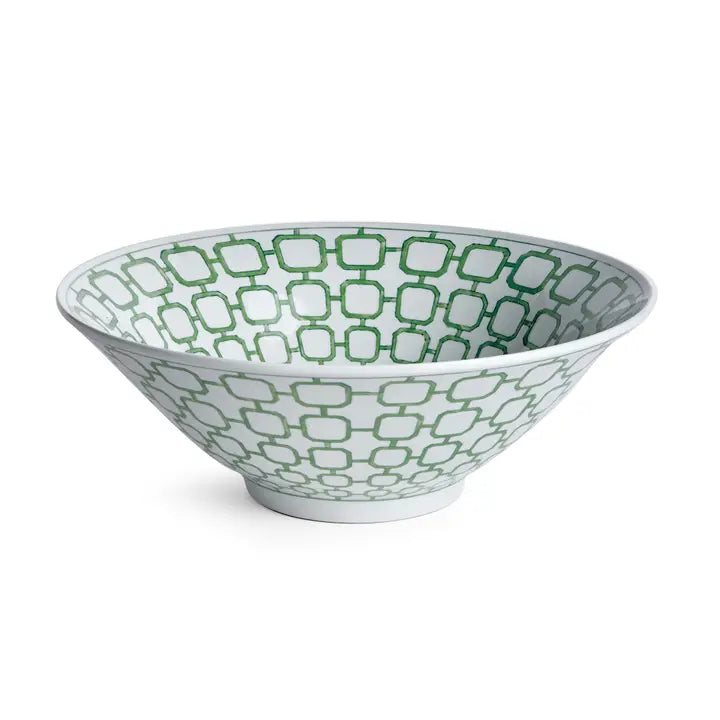 Modern Dutch Chinoiserie Green Decorative Bowl