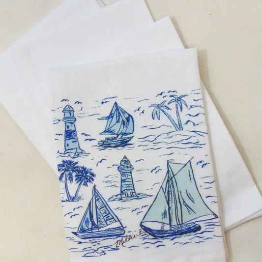 Blue Sailboats Napkins