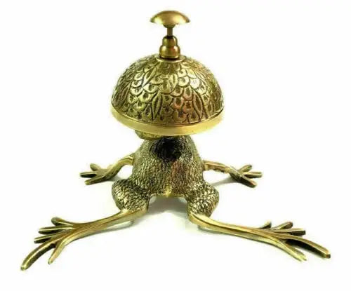 Vintage Brass Frog Bell
