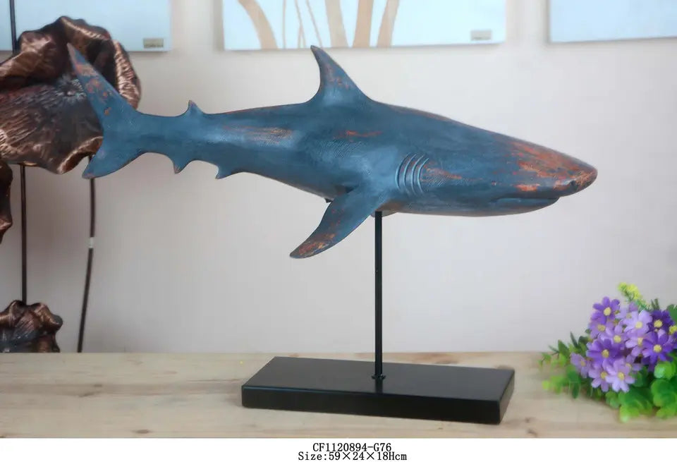 Ocean Collection Shark Statue 3 ways