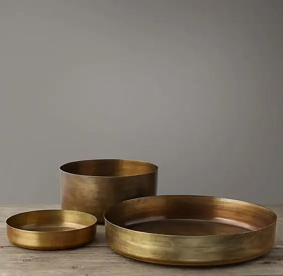 Set of Three Brass Bowls