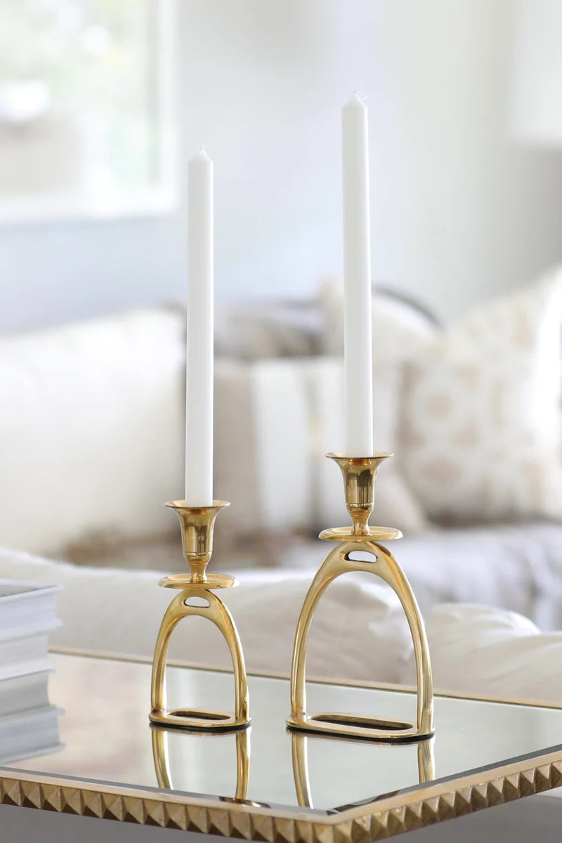 Set of two stirrup Candle Holders