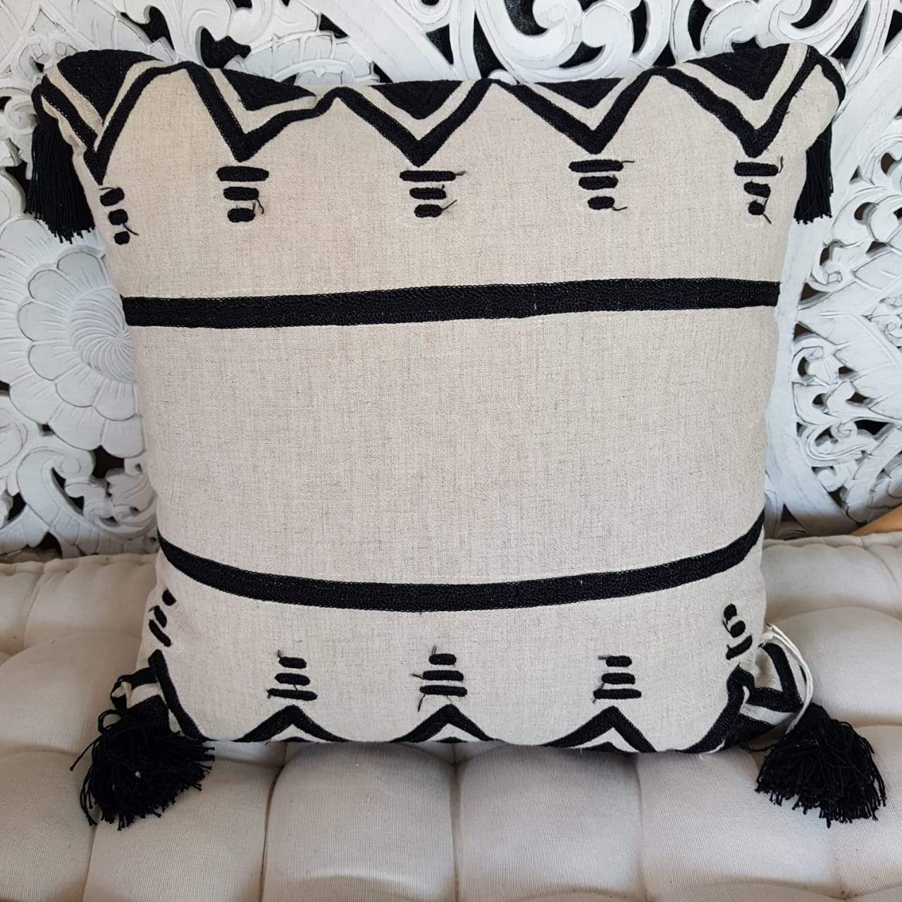 Lumbar Tribal Print Pillow Design 3 - bohemian-beach-house
