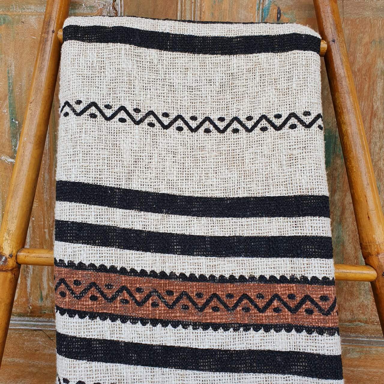 Tribal Throw Blanket With Beaded Tassels - bohemian-beach-house