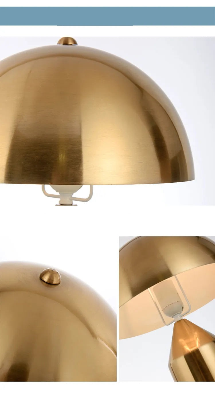 Bronze Color Mushroom Table Lamp