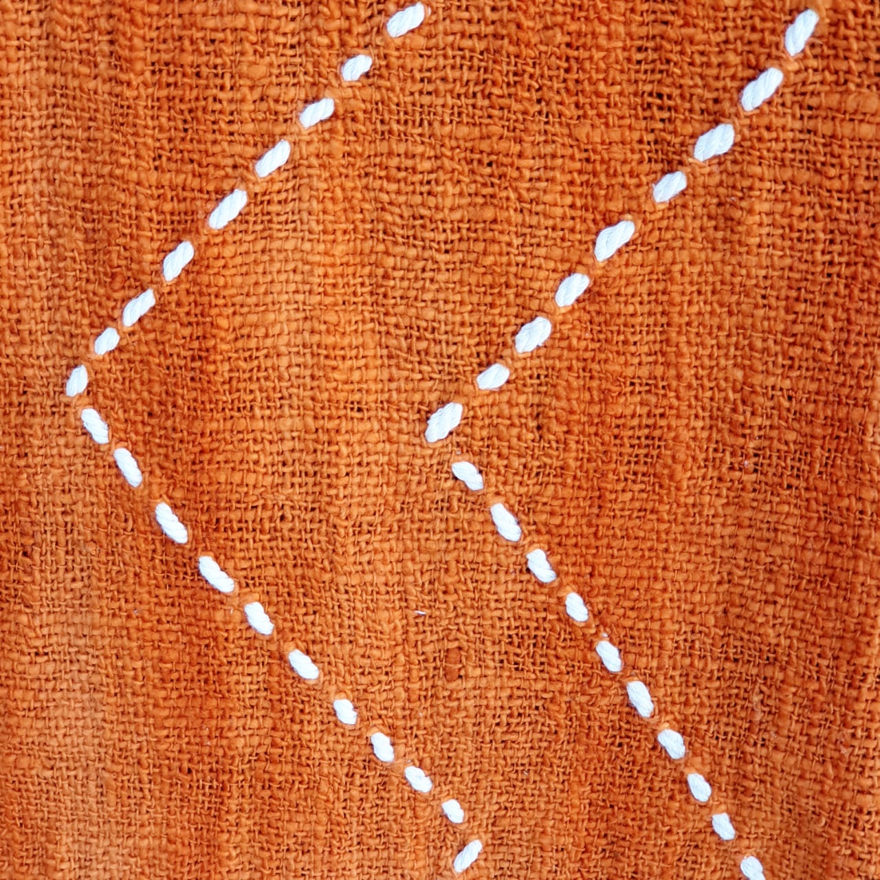 Couverture cousue à la main en mandarine marocaine