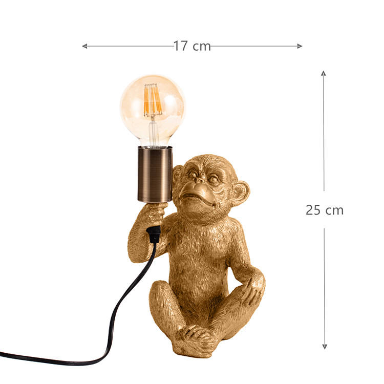 Sitting Baby Monkey Lamp