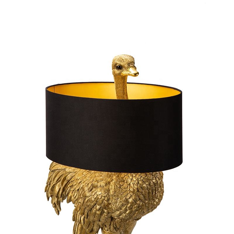 Ostrich Floor Lamp with Lamp Shade